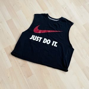Nike “Just Do It” Black Crop Top Tank